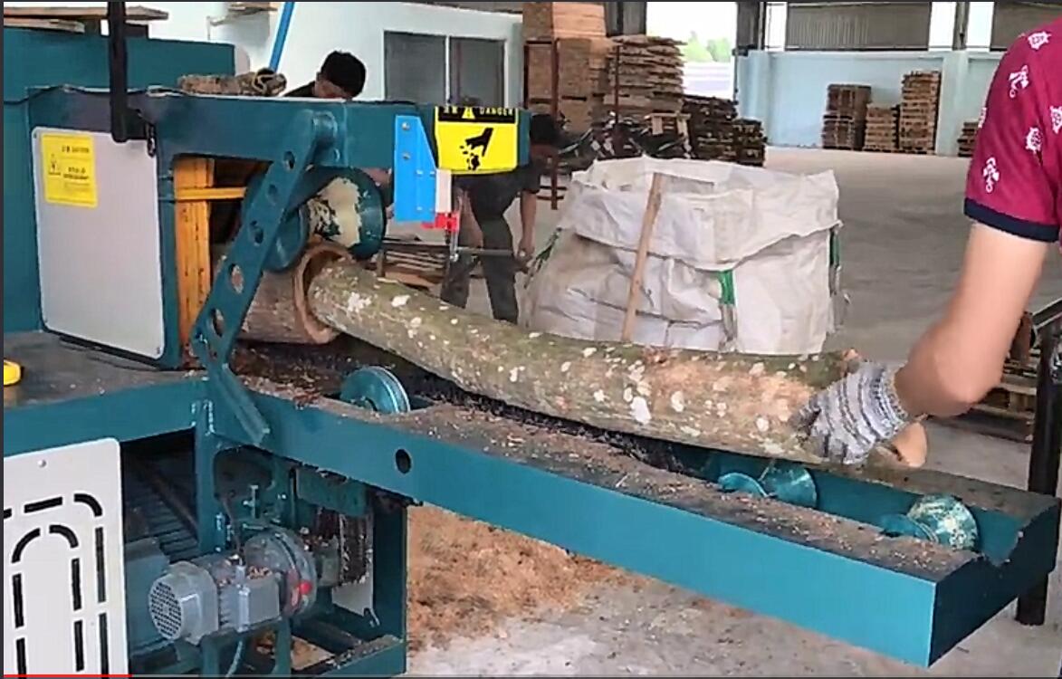 原木多片鋸加工相思木、清邊機(jī)加工視頻