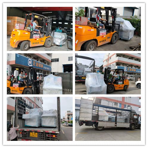 2021年7月2日發(fā)往廣東茂名-ZQ300型圓木多片鋸、ZQ150型方木