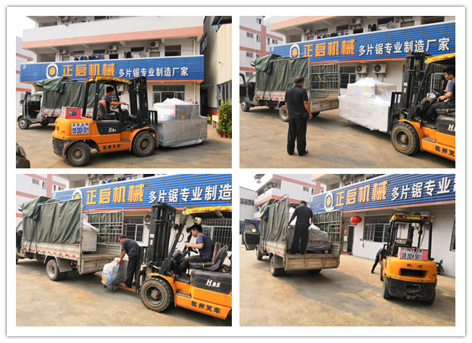 2019年5月發(fā)往廣東江門--方木多片鋸、空壓機(jī)