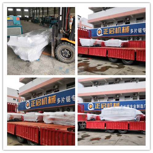 2018年8月發(fā)往上海--原木自動分料架、邊皮輸送架、方木自動