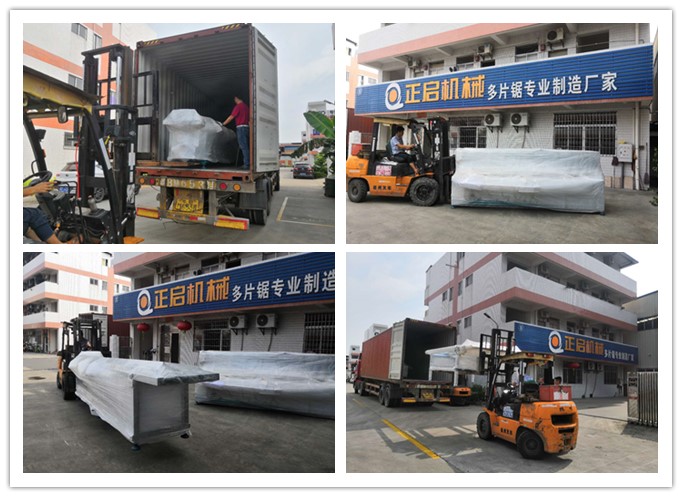 2018年8月發(fā)往馬來西亞--雙頭齊頭鋸、自動堆料上料架、自動