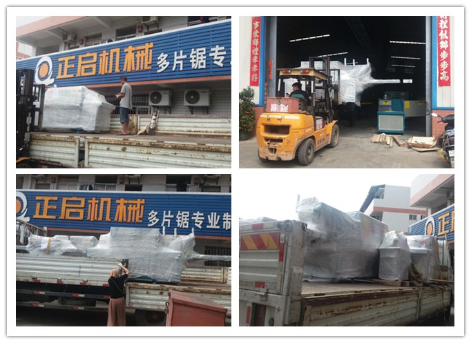 2018年5月發(fā)往柬埔寨--雙排鏈原木多片鋸、方木多片鋸、清邊