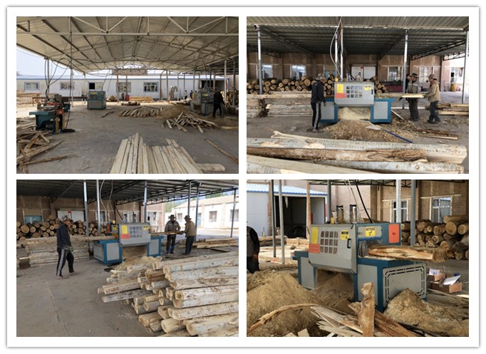 新疆哈密市--雙排鏈原木多片鋸、方木多片鋸、清邊機(jī)加工楊木