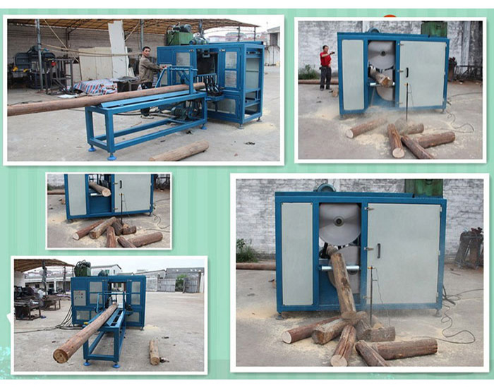 斷木機(jī)-截?cái)鄼C(jī)-能鋸直徑大500原木-客戶試機(jī)加工現(xiàn)場(chǎng)