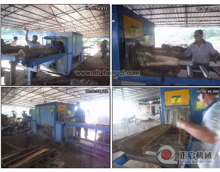 海南島-瓊中縣-鋸硬雜木35機(jī)現(xiàn)場(chǎng)加工